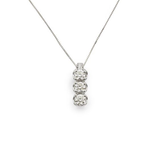 Collana Promesse Donna in Oro bianco CTCF024 - CTCF024